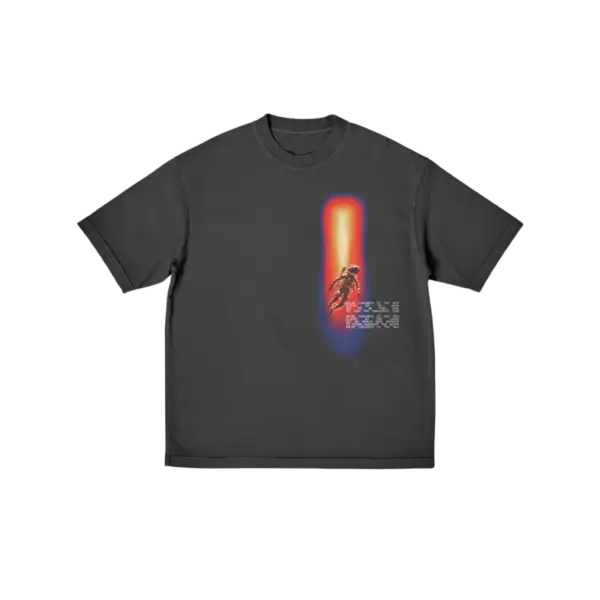 Front view of Be That One Black T Shirt featuring bold white Imagine Dragons lyric graphic on chest official band merchandise