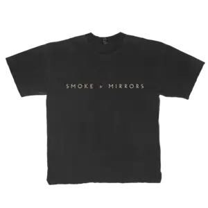Front view of Hummingbird Tee showing a small hummingbird graphic over the heart on black fabric, official Imagine Dragons T-Shirt in unisex fit.