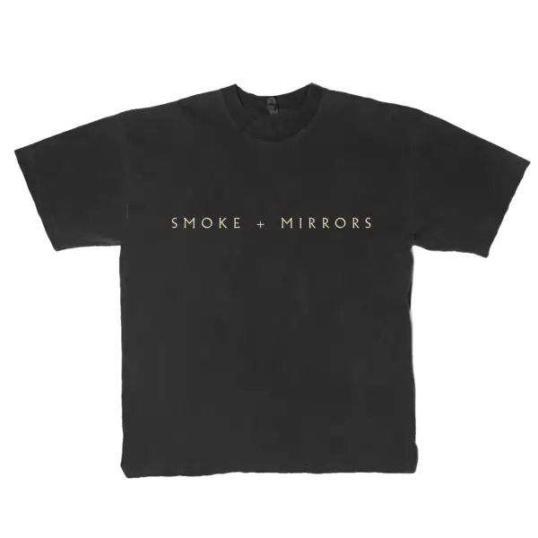 Front view of Hummingbird Tee showing a small hummingbird graphic over the heart on black fabric official Imagine Dragons T Shirt in unisex fit
