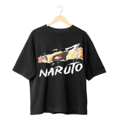 Naruto T-Shirt front design with Naruto eyes and name Naruto – exclusive Naruto Merch