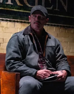 5lbs of Pressure 2024 Luke Evans Grey Men’s Leather Jacket