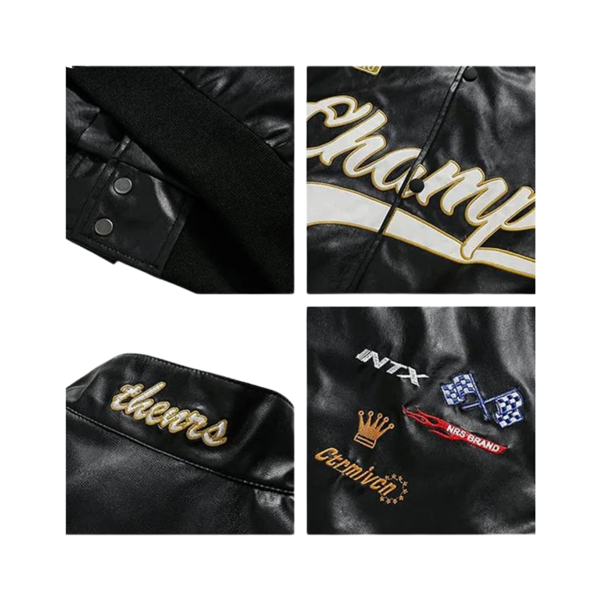 Aelfric Eden Racing Faux Mens Leather Jacket 2 Rich Styler