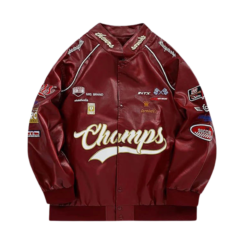 Aelfric Eden Racing Men's Leather Red Jacket