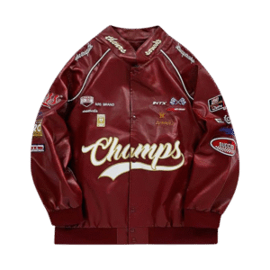 Aelfric Eden Racing Men's Leather Red Jacket
