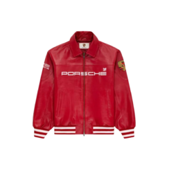 Aime Leon Dore x Porsche 993 Turbo Leather Red Jacket