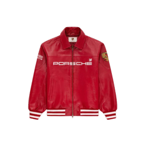 Aime Leon Dore x Porsche 993 Turbo Leather Red Jacket