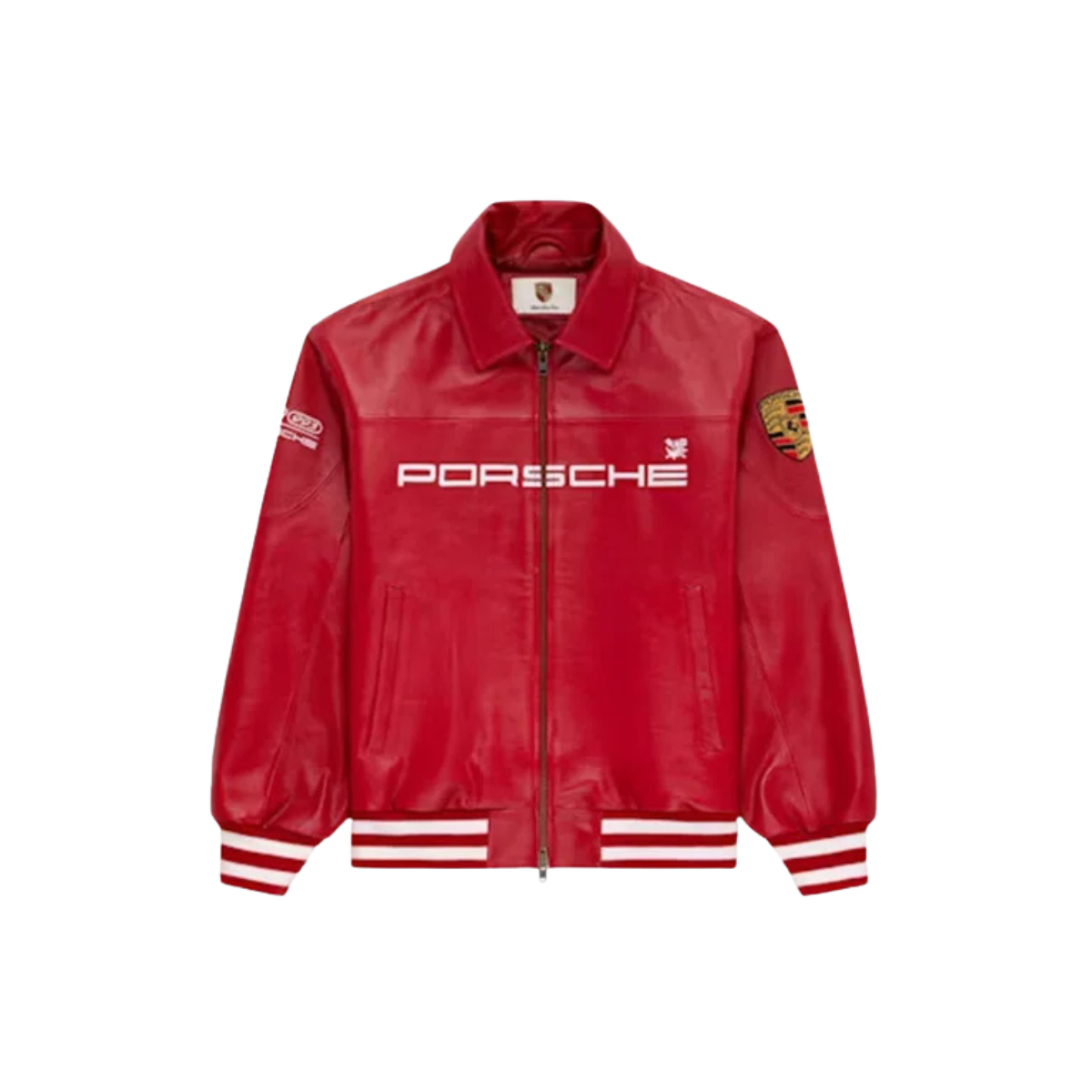 Untitled design 60 Rich Styler Aime Leon Dore x Porsche 993 Turbo Leather Red Jacket