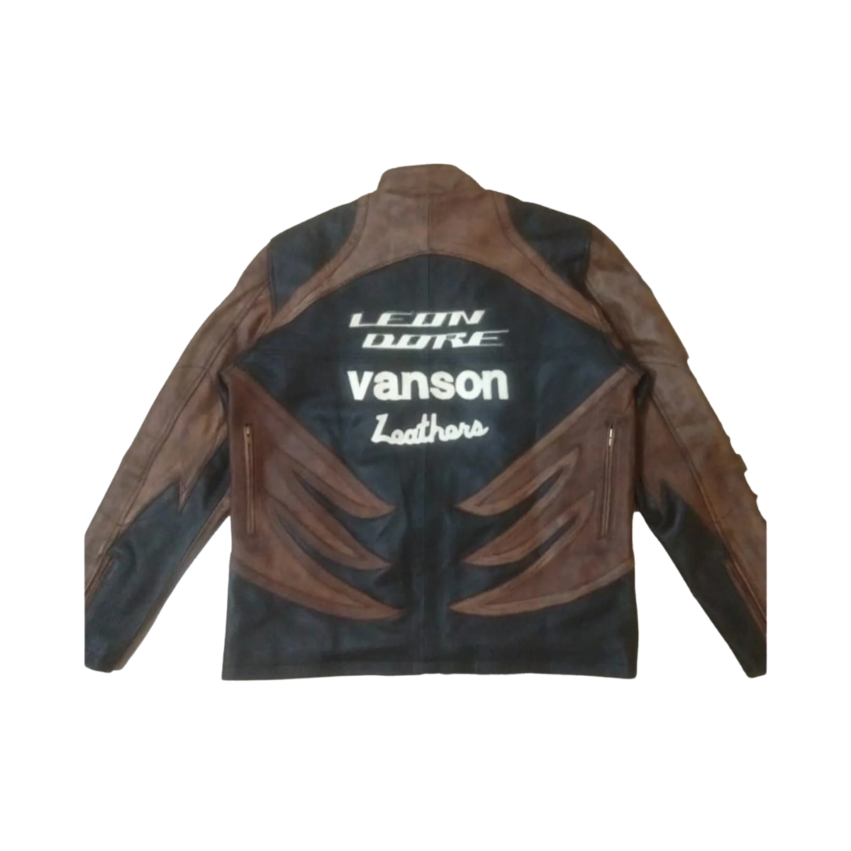 Untitled design 62 Rich Styler Aime Leon Dore x Vanson Distressed Leather Moto Jacket