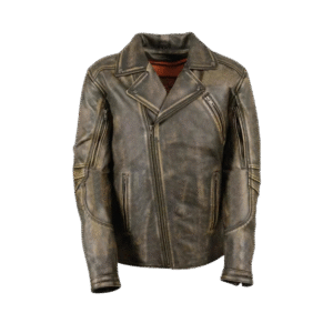 Untitled design 65 Rich Styler Front Beltless Brown Cow Hide Leather Fashion Jacket