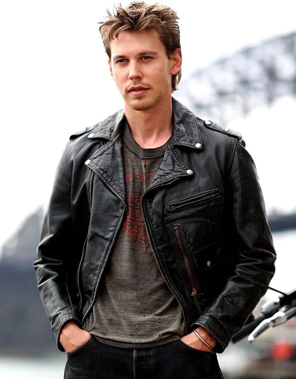 austinbutlerbikerleatherjacket Rich Styler Austin Butler Biker Leather Jacket