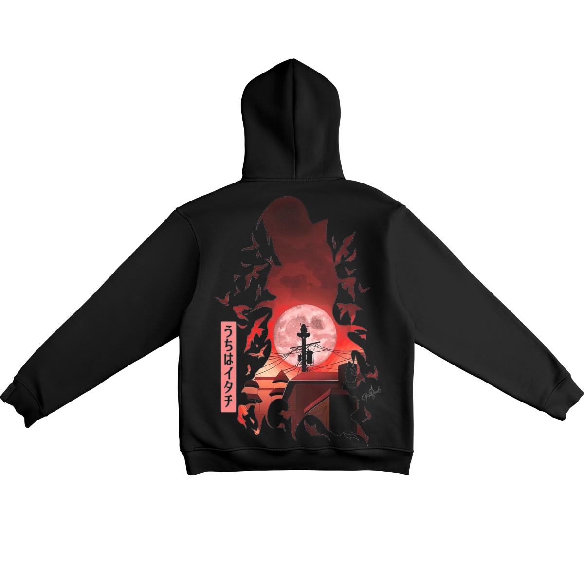Itachi Uchicha Hoodie Red Moon Edition - Image 6