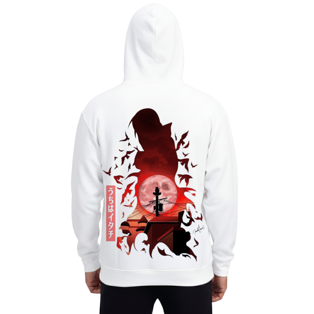 Itachi Uchicha Hoodie Red Moon Edition - Image 4