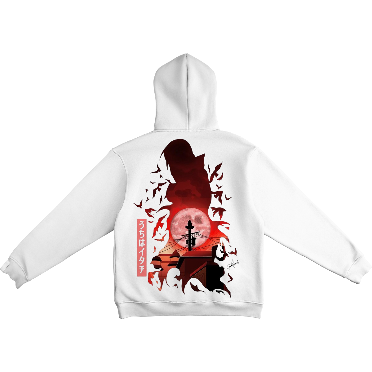 Itachi Uchicha Hoodie Red Moon Edition - Image 8
