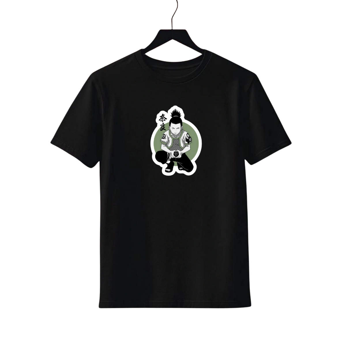 Shikamaru Nar T-Shirt Black Streetwear Style Graphic Tee - Image 4