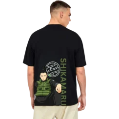 Shikamaru Nar T-Shirt Black Streetwear Style Graphic Tee