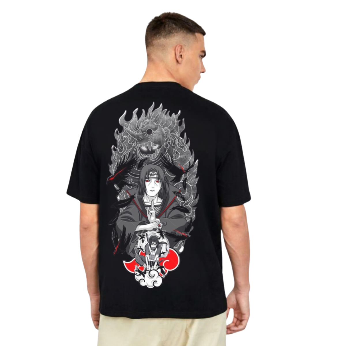 Itachi Uchiha Dragon Graphic Tee