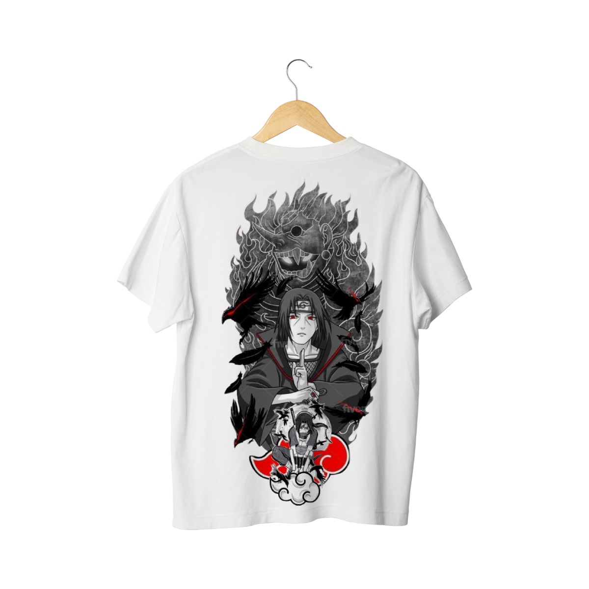 Itachi Uchiha Dragon Graphic Tee - Image 6