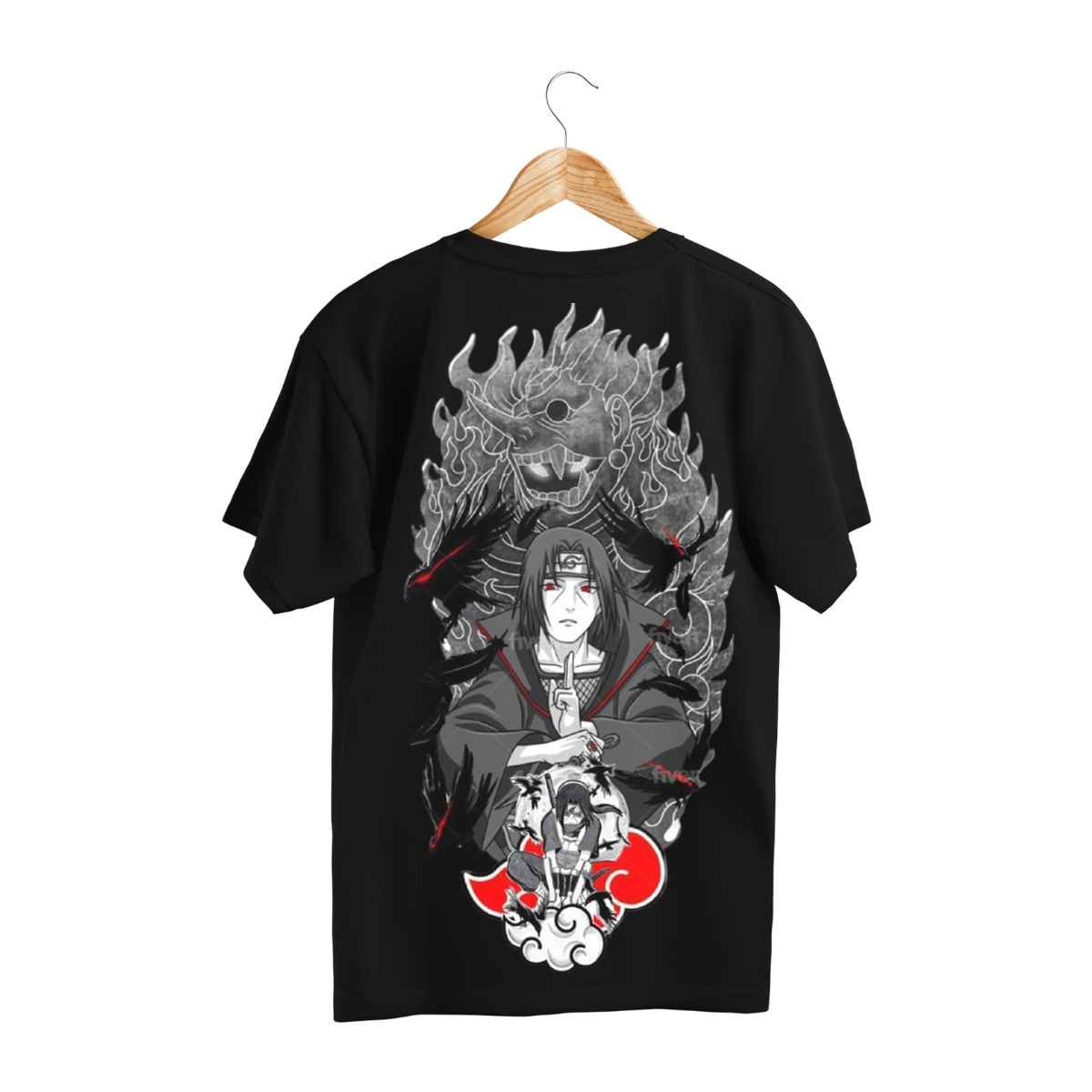 Itachi Uchiha Dragon Graphic Tee - Image 7